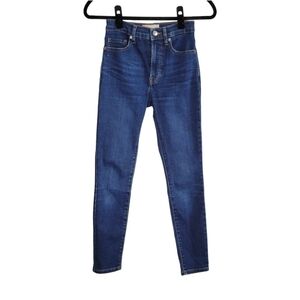 Everlane High Rise Skinny Ankle Length Stretch Denim Jeans Womens Size 23 Waist